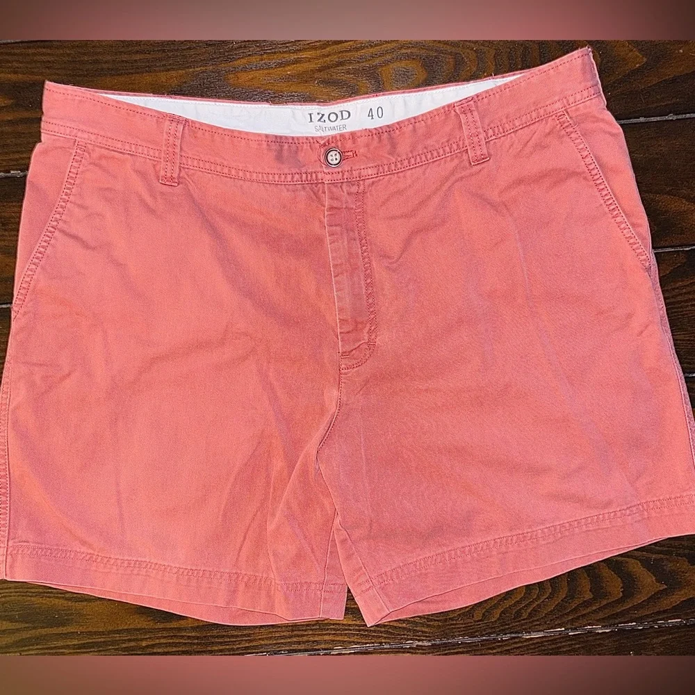 Izod Salmon Casual Shorts - Picture 1 of 6